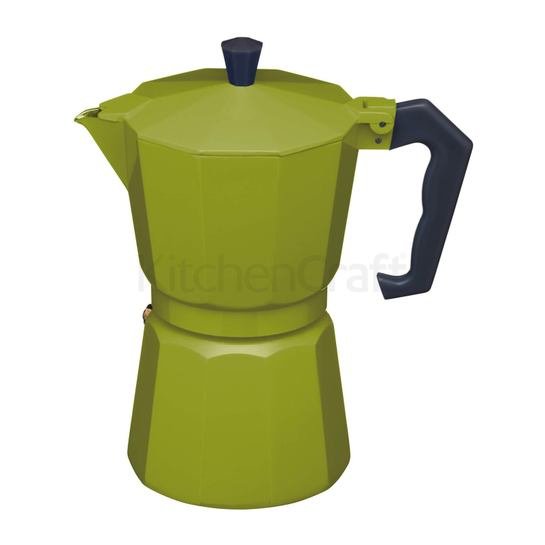 Moka kávovar zelenýphoto