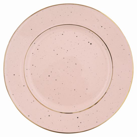 Dezertný tanier pale pink with goldphoto