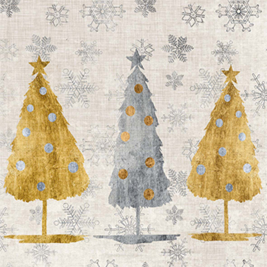 Papierové obrúsky vianočné stromčeky photo
