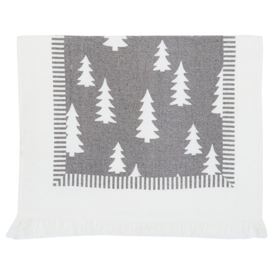 Textilný uteráčik sivý so stromčekmiphoto