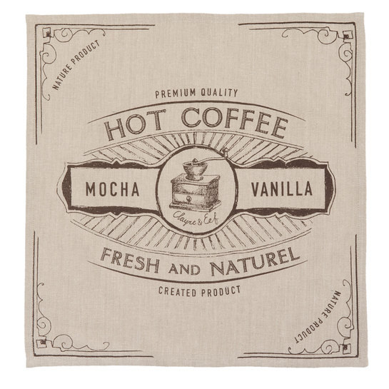 Textilný obrúsok - prestieranie hot coffeephoto