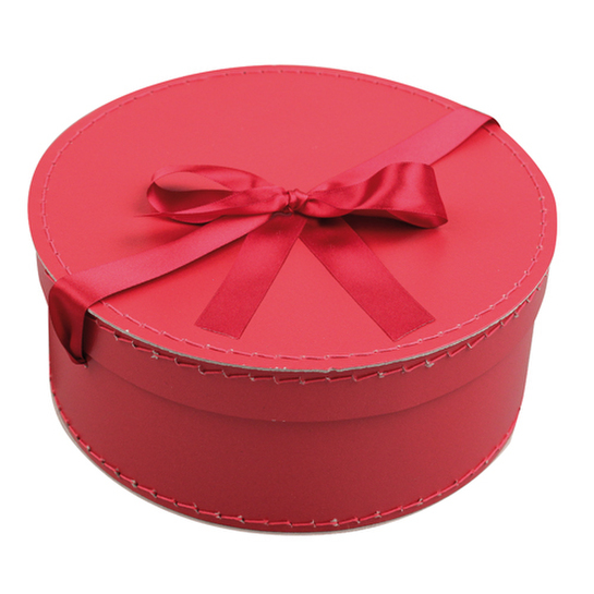 Okrúhla krabica - červenáphoto