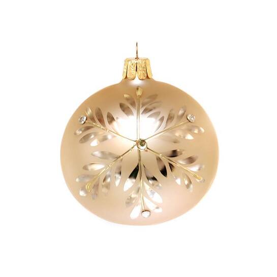 Vianočná guľa - krémový matphoto