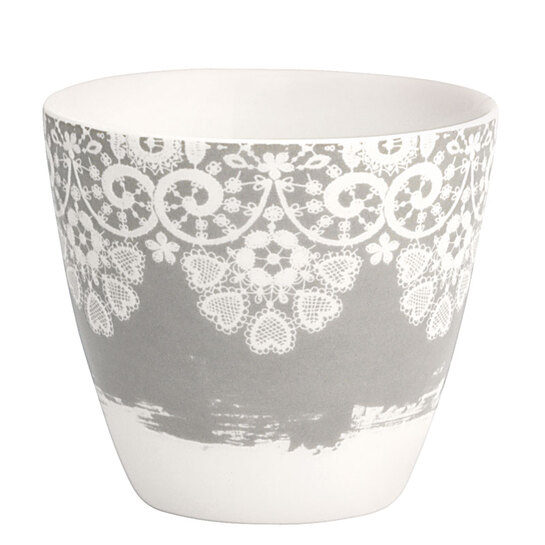Latté šálka Lace warm greyphoto
