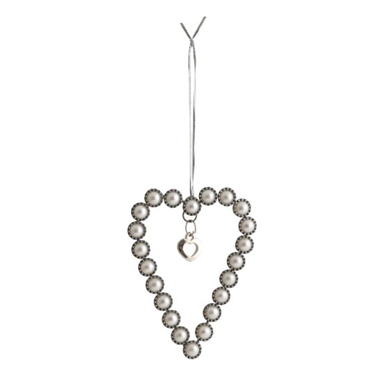 Perličkové srdiečko sivé 60884 photo