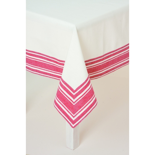 Obrus s červeným prúžkom 150*150 cmphoto