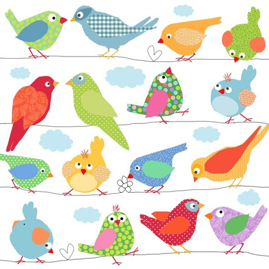 Servítky vtáčiky photo