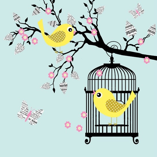 Servítky vtáčikyphoto