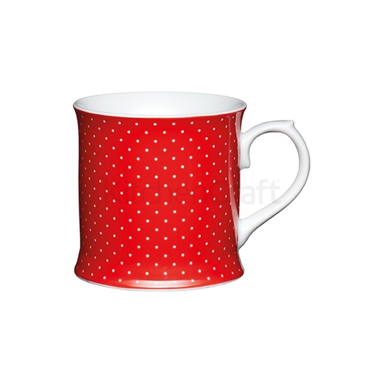 Šálka červená s bodkamiphoto