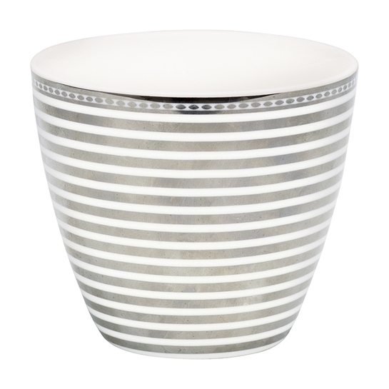 Latte šálka Stripe silverphoto