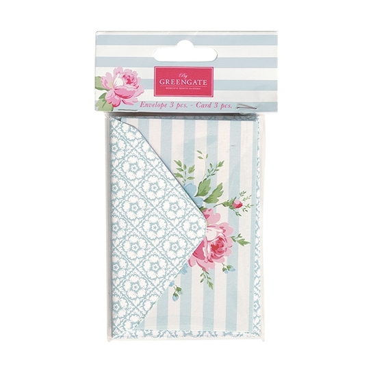 Papierové obálky a kartičky Marie blue palephoto