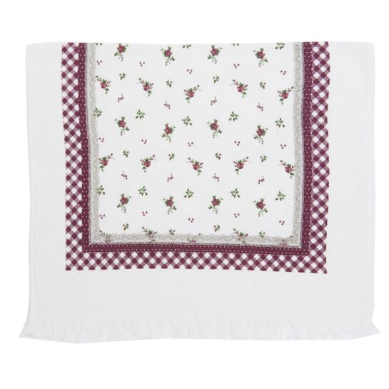 Uteráčik s drobnými bordovými ružamiphoto