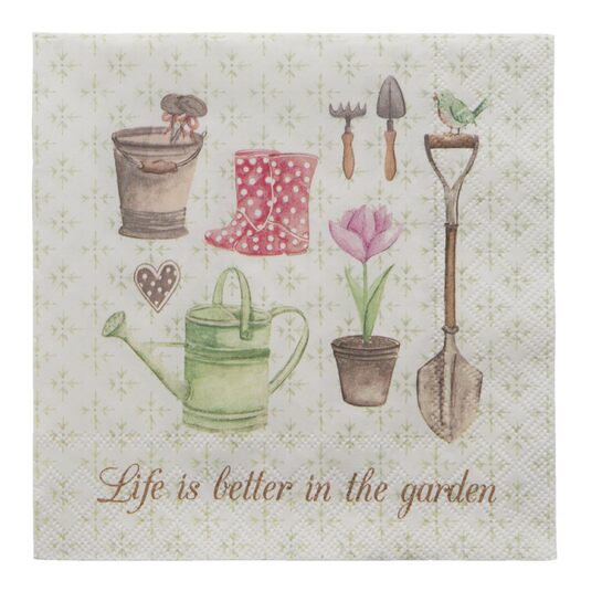 Papierové obrúsky - záhradaphoto