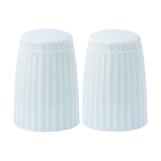 Soľnička a korenička Alice pale bluephoto