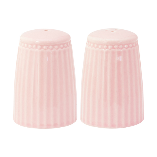 Soľnička a korenička Alice pale pinkphoto