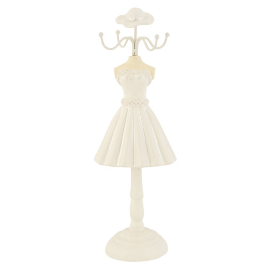 Vešiačik na šperky biely - prírodnýphoto