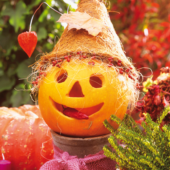 Papierové obrúsky Veselá tekvicaphoto