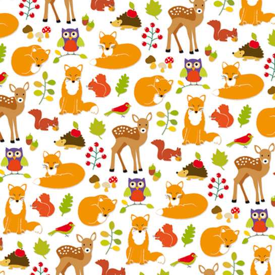 Papierové obrúsky Zimné zvieratkáphoto