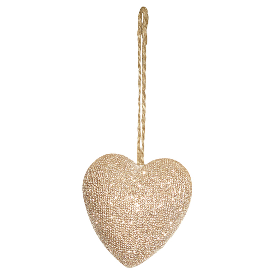 Vianočné srdiečko zlatéphoto