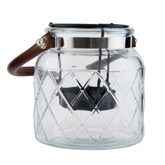 Svietnik s koženým ramienkomphoto