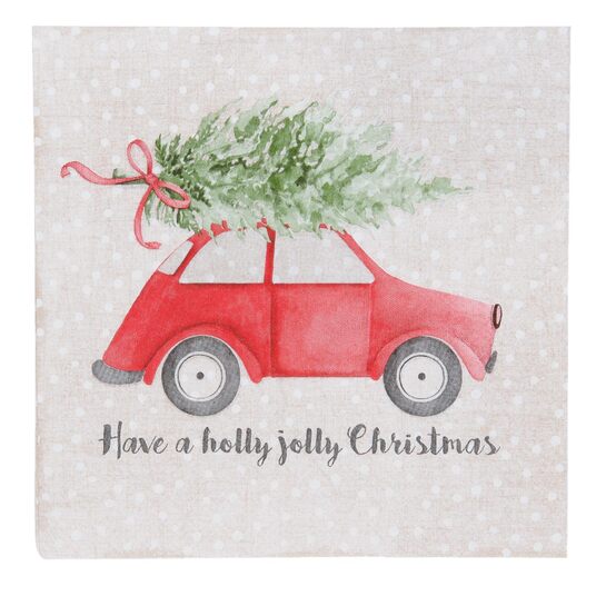 Papierové obrúsky vianočné autíčkophoto