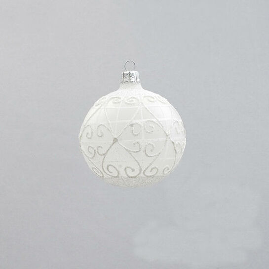 Vianočná guľa bielaphoto