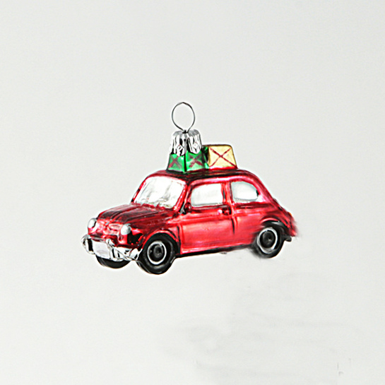 Vianočná ozdoba autíčko s darčekmiphoto