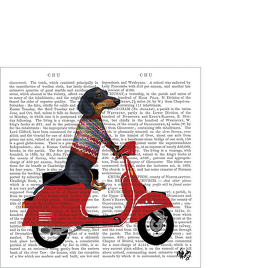 Papierové obrúsky Jazvečík William - maléphoto