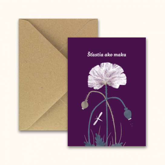 Pohľadnica Šťastia ako makuphoto