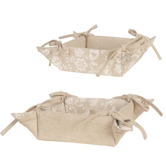 Textilný košík béžovýphoto