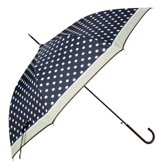 Dáždnik modrý s bodkami a sivým lemomphoto