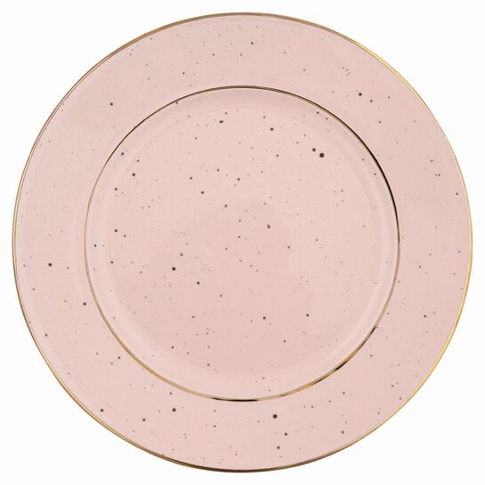 Dezertný tanier pale pink with goldphoto