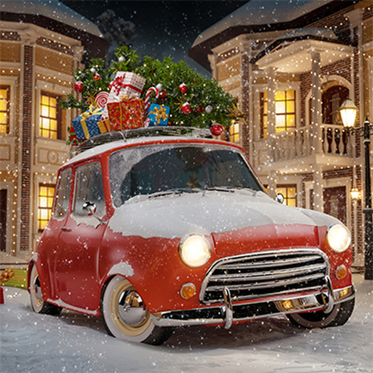 Papierové obrúsky vianočné autophoto