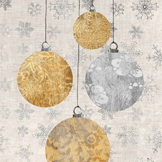 Papierové obrúsky vianočné ornamenty maléphoto