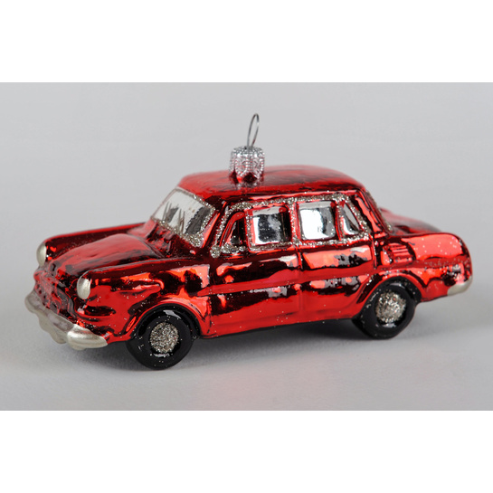 Vianočná ozdoba - červené autíčko photo