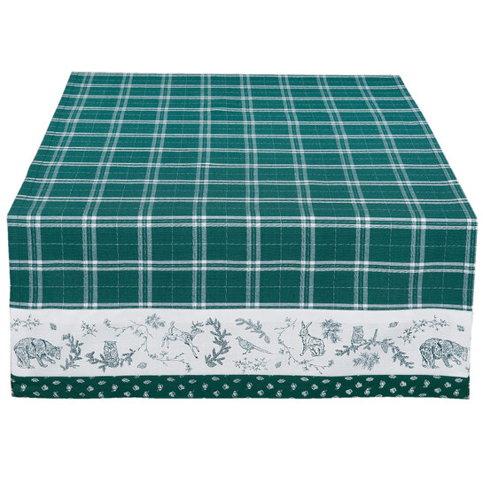 Obrus - štóla lesná tmavozelenáphoto