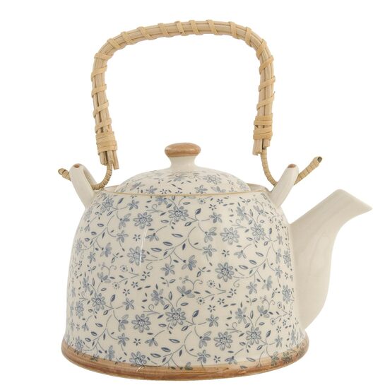 Čajník biely s modrými kvietkamiphoto