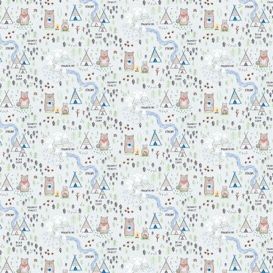 Baliaci papier medveď na kempephoto