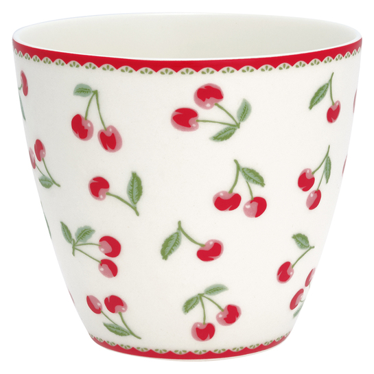 Latte šálka Cherry whitephoto