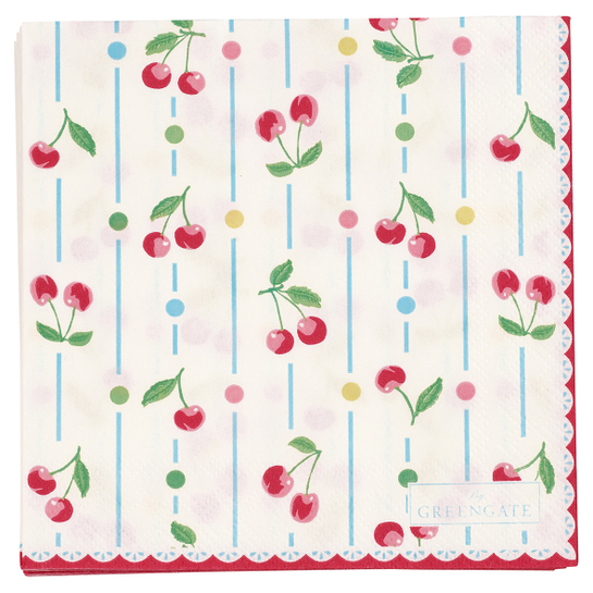 Papierové obrúsky Cherry whitephoto