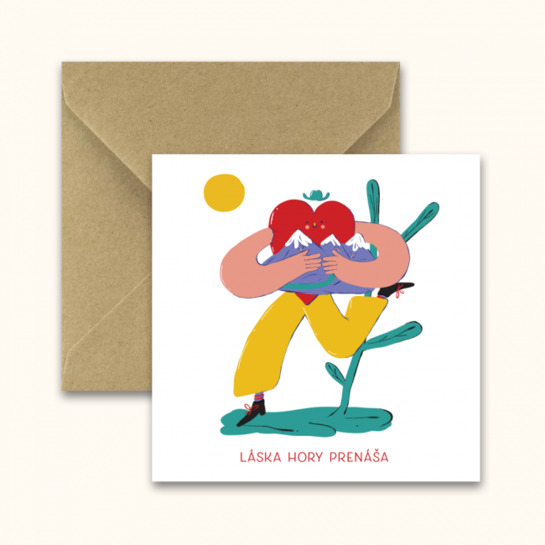 Pohľadnica Láska hory prenášaphoto