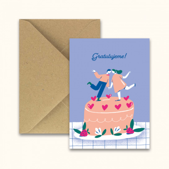 Pohľadnica Svadobná tortaphoto