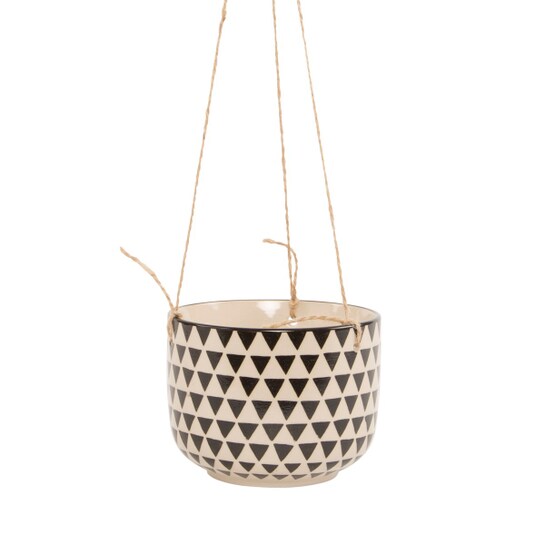 Kvetináč závesný black geo islaphoto