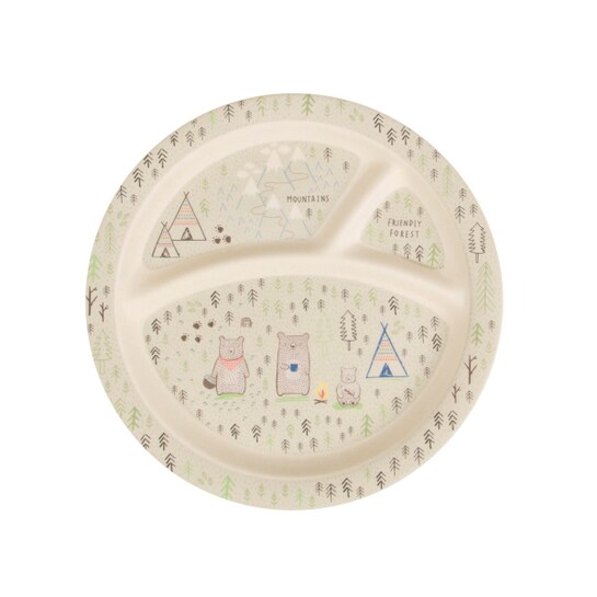 Detský tanier medvedík na kempephoto