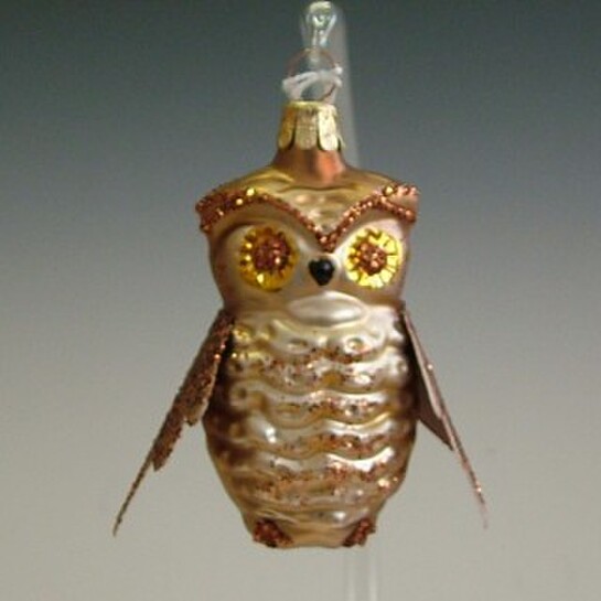 Ozdoba - sova zlatá Rozárkaphoto