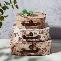 Kufrík kvetinový vintage malý Sphoto