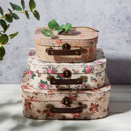 Kufrík kvetinový vintage malý Sphoto