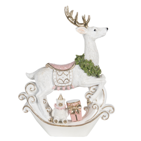 Vianočný jeleň s darčekmiphoto
