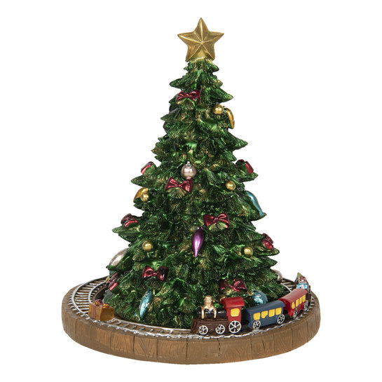 Hrací kolotoč - Vianočný stromček s vláčikomphoto