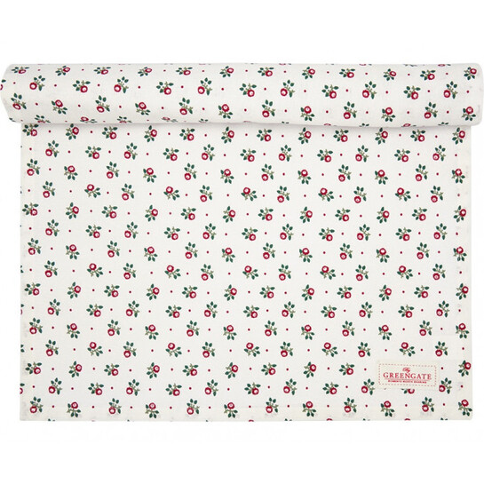 Bavlnený behúň na stôl Abi petit whitephoto